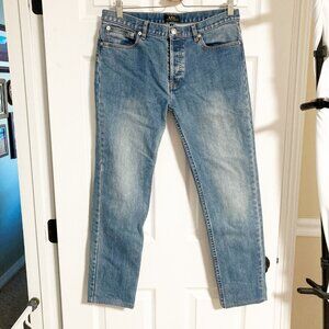A.P.C Petit New Standard Button Fly Jeans Unisex Stonewashed Size 31